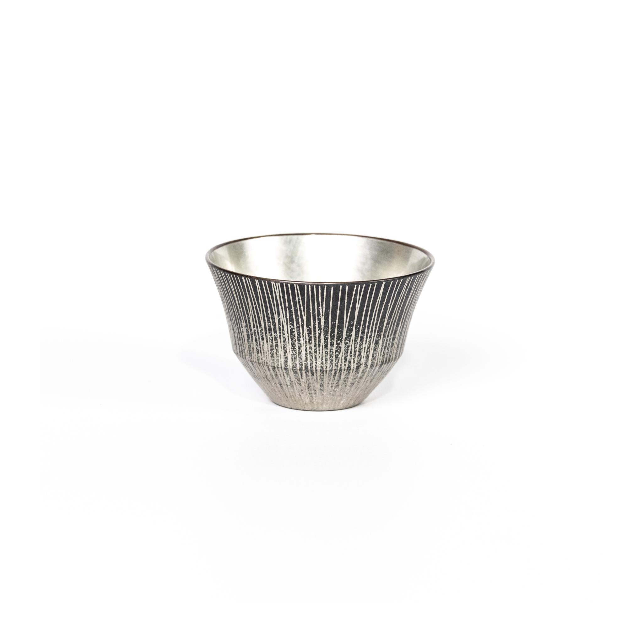 Tin-colored Sake Cup